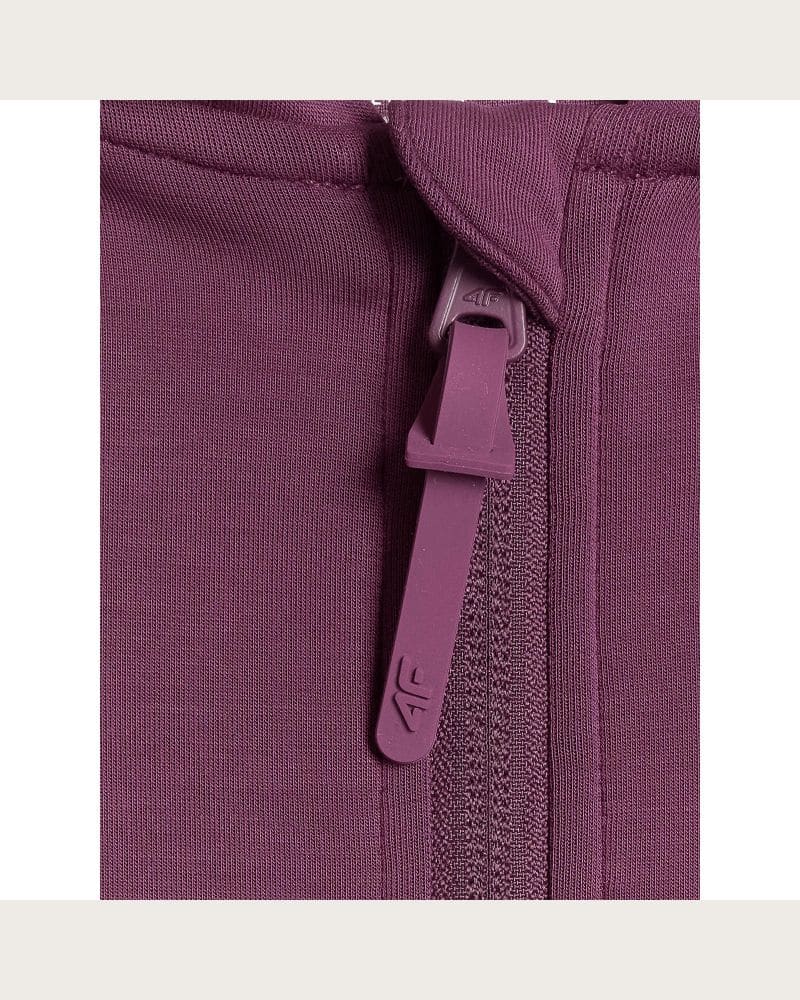 Dámska mikina so zipsom 4F SWEATSHIRT F2178-60S-BURGUNDY – fotka 8