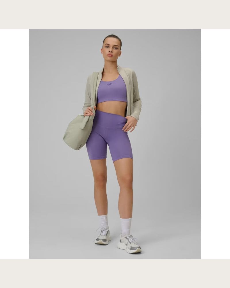 Dámske tréningové kraťasy 4F SHORT TIGHTS FNK F085-51S-VIOLET – fotka 4