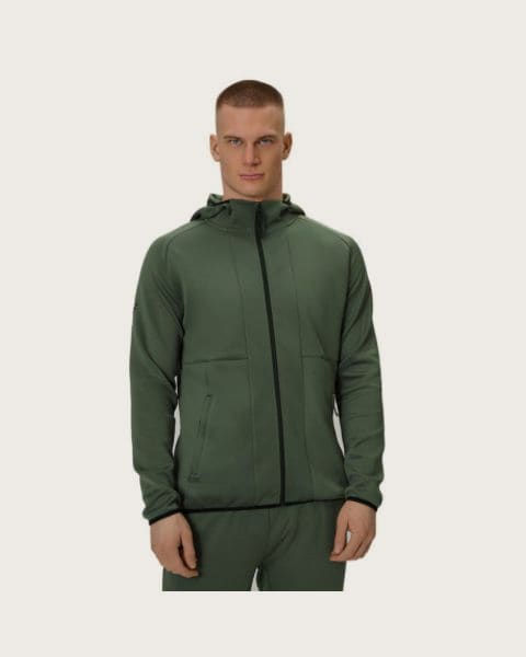 Pánska bežecká mikina 4F SWEATSHIRT FNK M627-43S-KHAKI