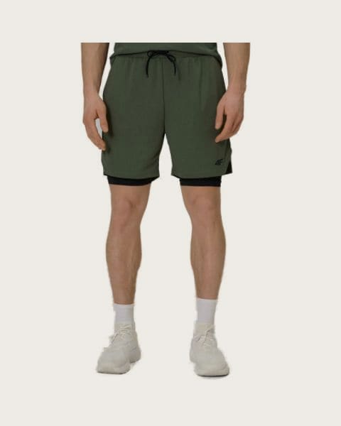 Pánske tréningové kraťasy 4F SHORTS FNK M1259-43S-KHAKI