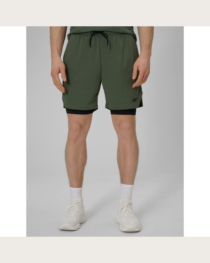 Pánske tréningové kraťasy 4F SHORTS FNK M1259-43S-KHAKI – fotka 2