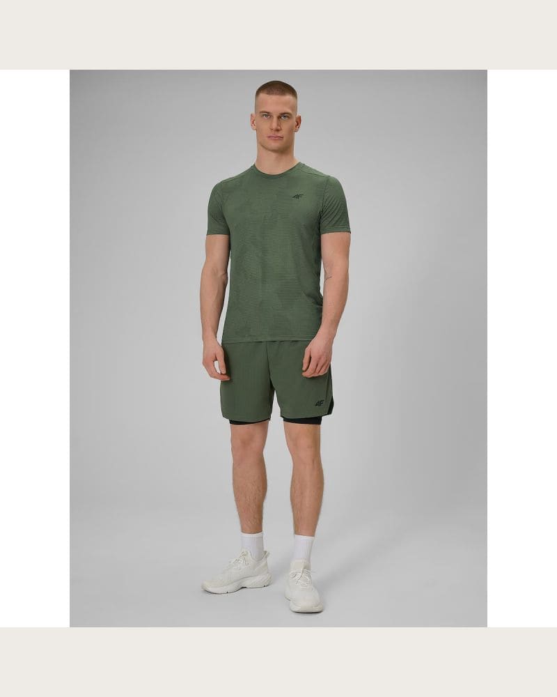 Pánske tréningové kraťasy 4F SHORTS FNK M1259-43S-KHAKI – fotka 4
