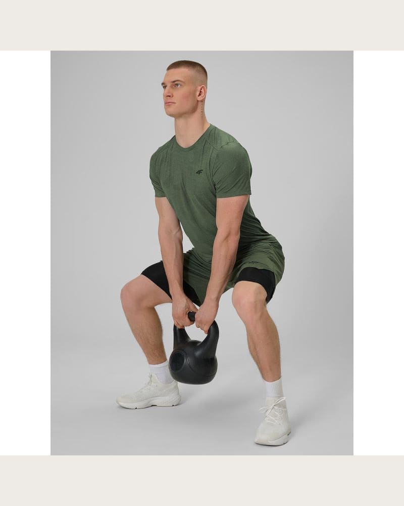 Pánske tréningové kraťasy 4F SHORTS FNK M1259-43S-KHAKI – fotka 7