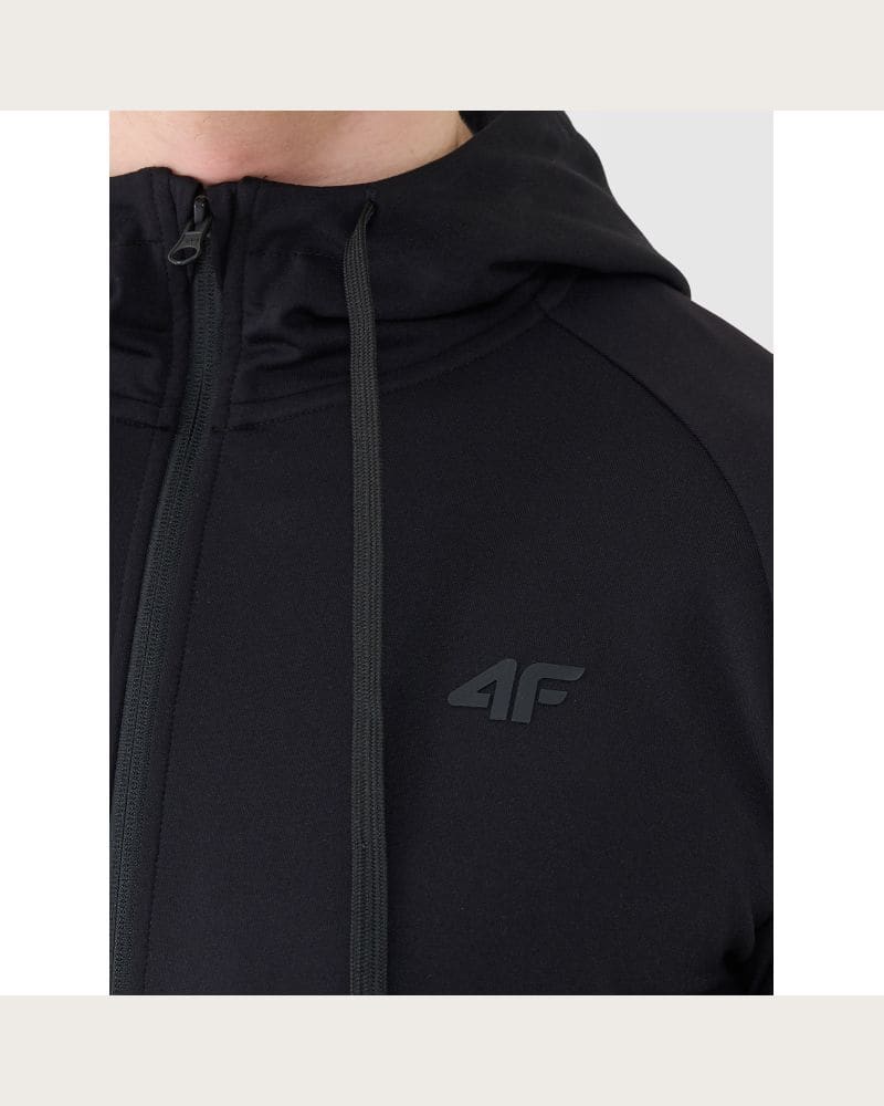 Pánska tréningová mikina so zipsom 4F SWEATSHIRT FNK M631-20S-DEEP BLACK – fotka 6