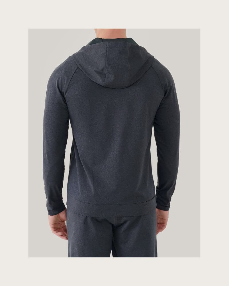 Pánska tréningová mikina so zipsom 4F SWEATSHIRT FNK M631-22M-ANTHRACITE MELANGE – fotka 4