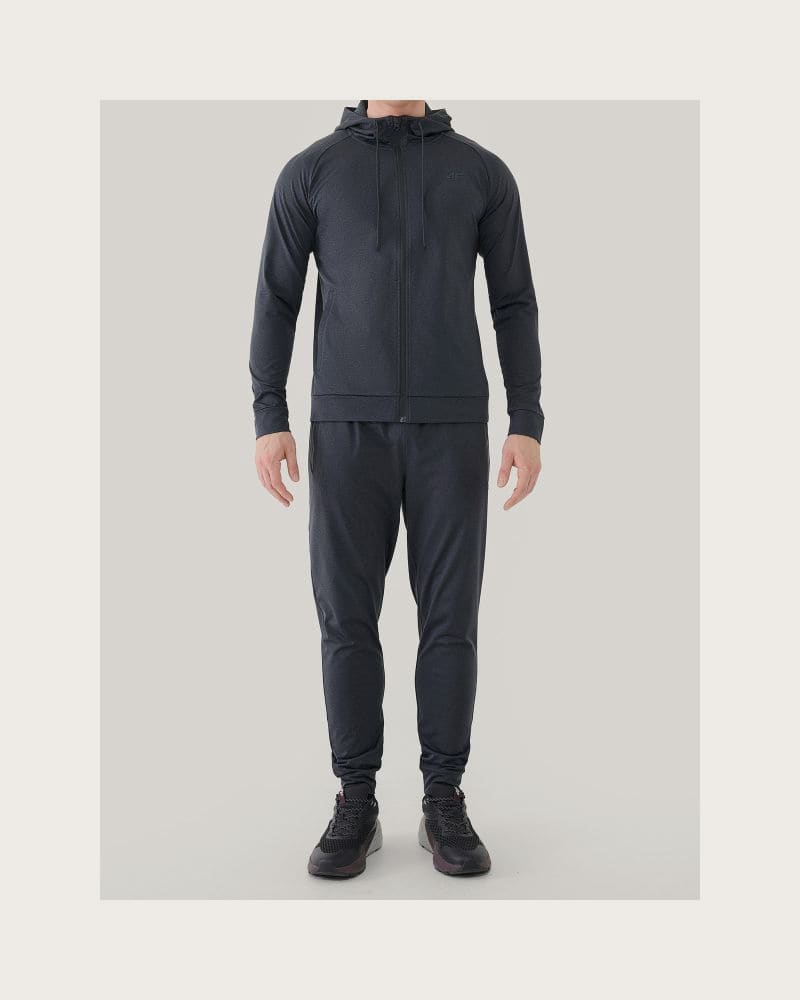 Pánska tréningová mikina so zipsom 4F SWEATSHIRT FNK M631-22M-ANTHRACITE MELANGE – fotka 6