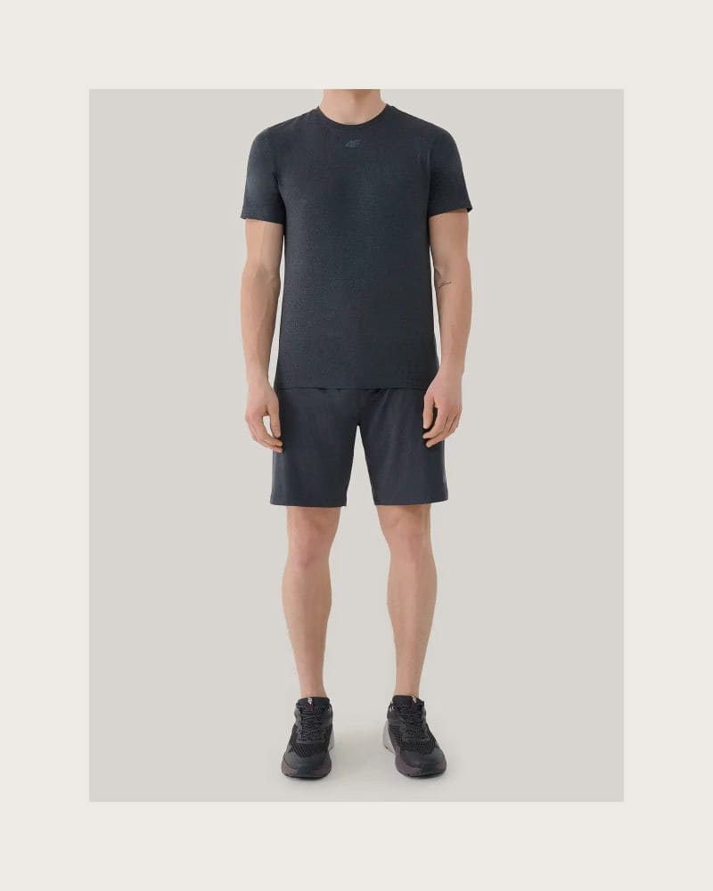 Pánske tréningové kraťasy 4F SHORTS FNK M1277-22M-ANTHRACITE MELANGE – fotka 3