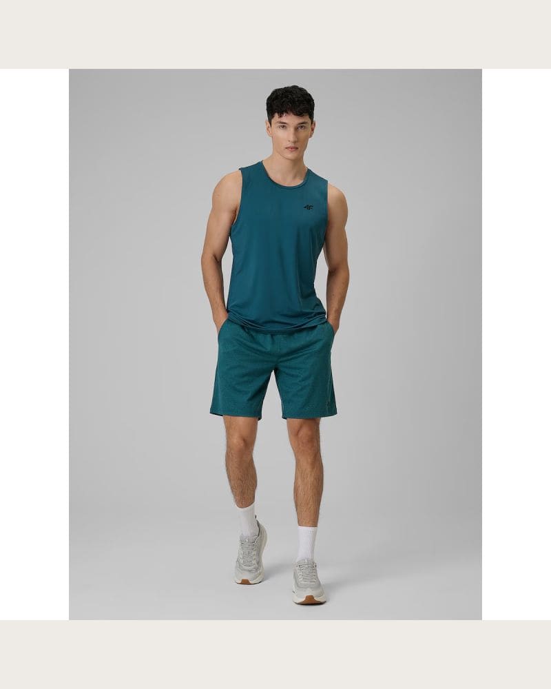 Pánske tréningové kraťasy 4F SHORTS FNK M1277-41M-GREEN MELANGE – fotka 3