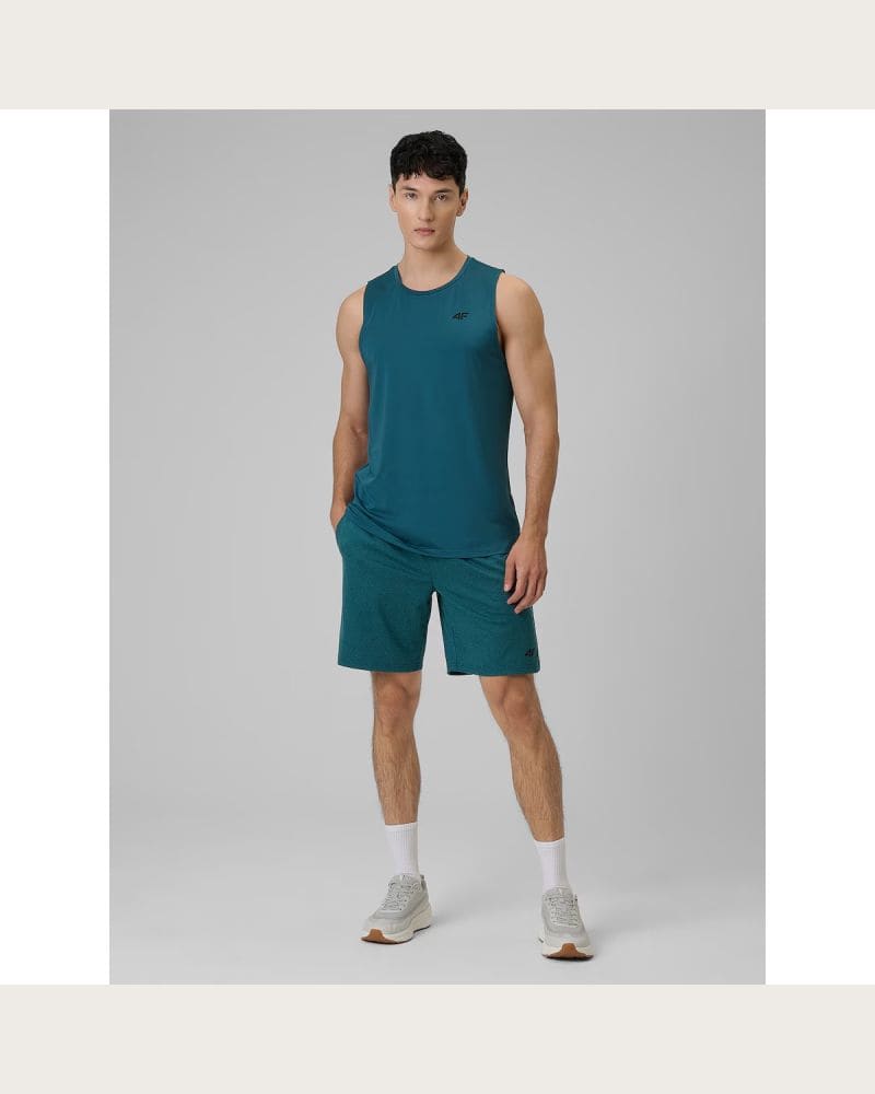 Pánske tréningové kraťasy 4F SHORTS FNK M1277-41M-GREEN MELANGE – fotka 4