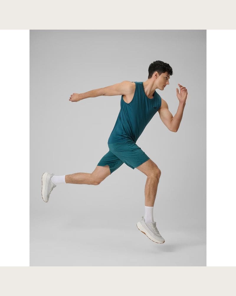 Pánske tréningové kraťasy 4F SHORTS FNK M1277-41M-GREEN MELANGE – fotka 6