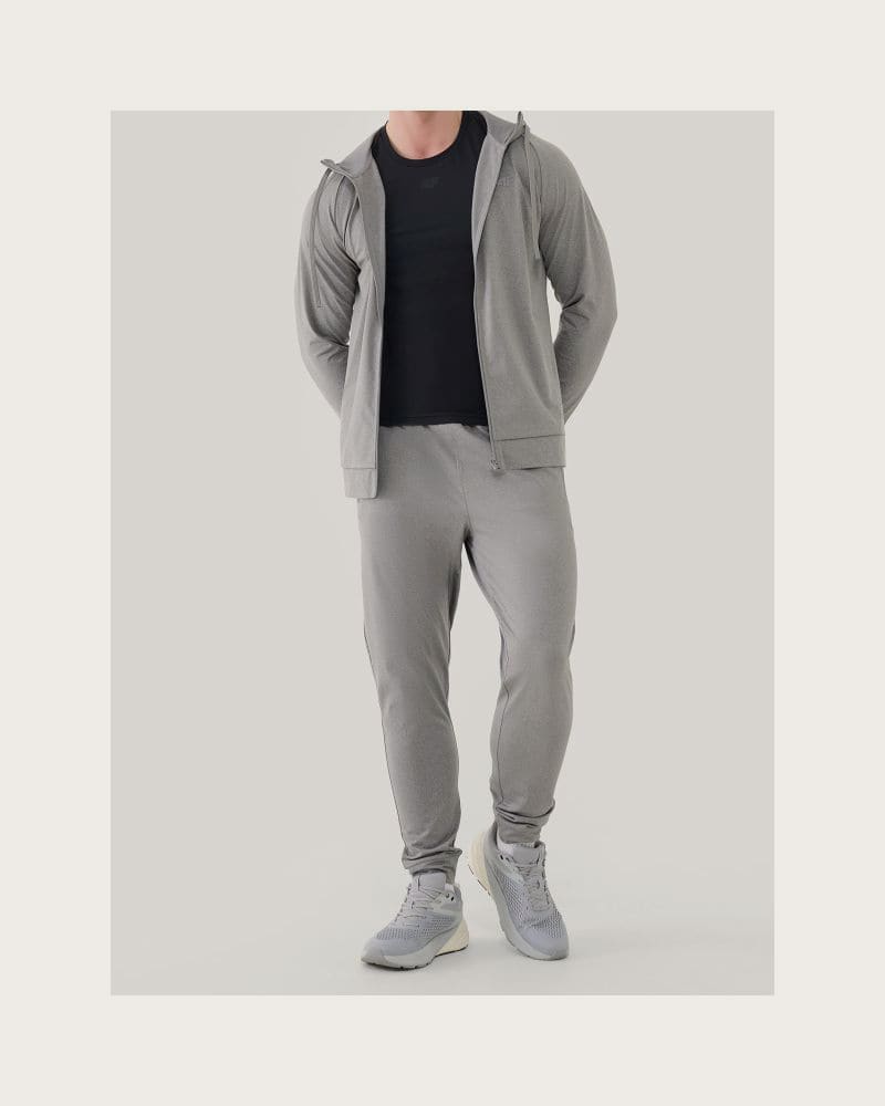 Pánske tepláky 4F TROUSERS FNK M1046-25M-GREY MELANGE – fotka 4