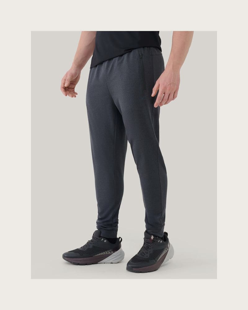 Pánske tepláky 4F TROUSERS FNK M1046-22M-ANTHRACITE MELANGE – fotka 2