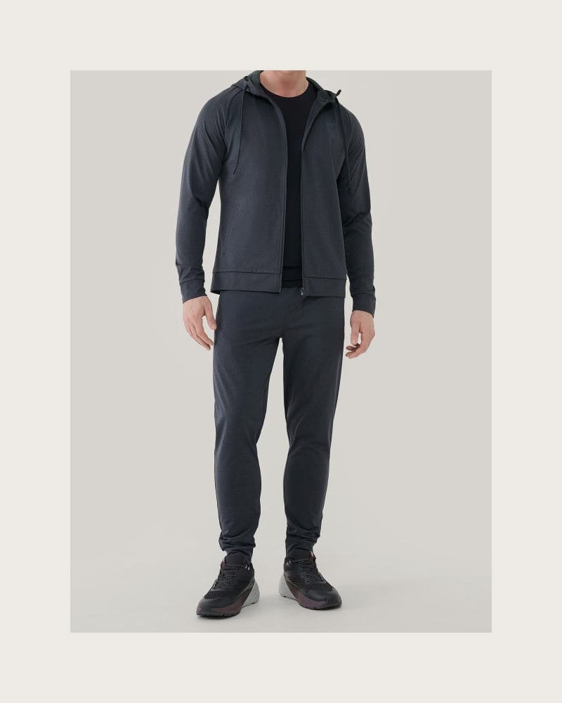 Pánske tepláky 4F TROUSERS FNK M1046-22M-ANTHRACITE MELANGE – fotka 5