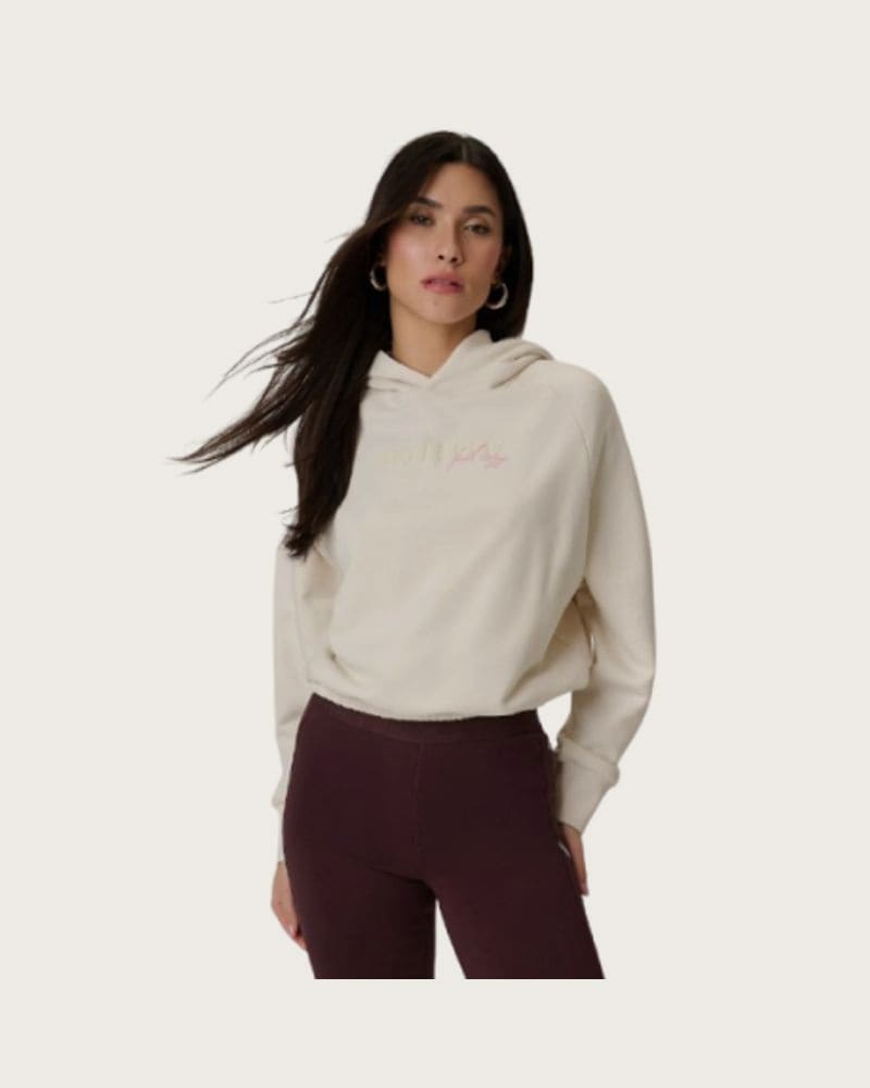 Dámska mikina s kapucňou 4F SWEATSHIRT F2175-12S-CREME