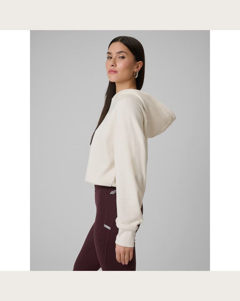 Dámska mikina s kapucňou 4F SWEATSHIRT F2175-12S-CREME – fotka 3