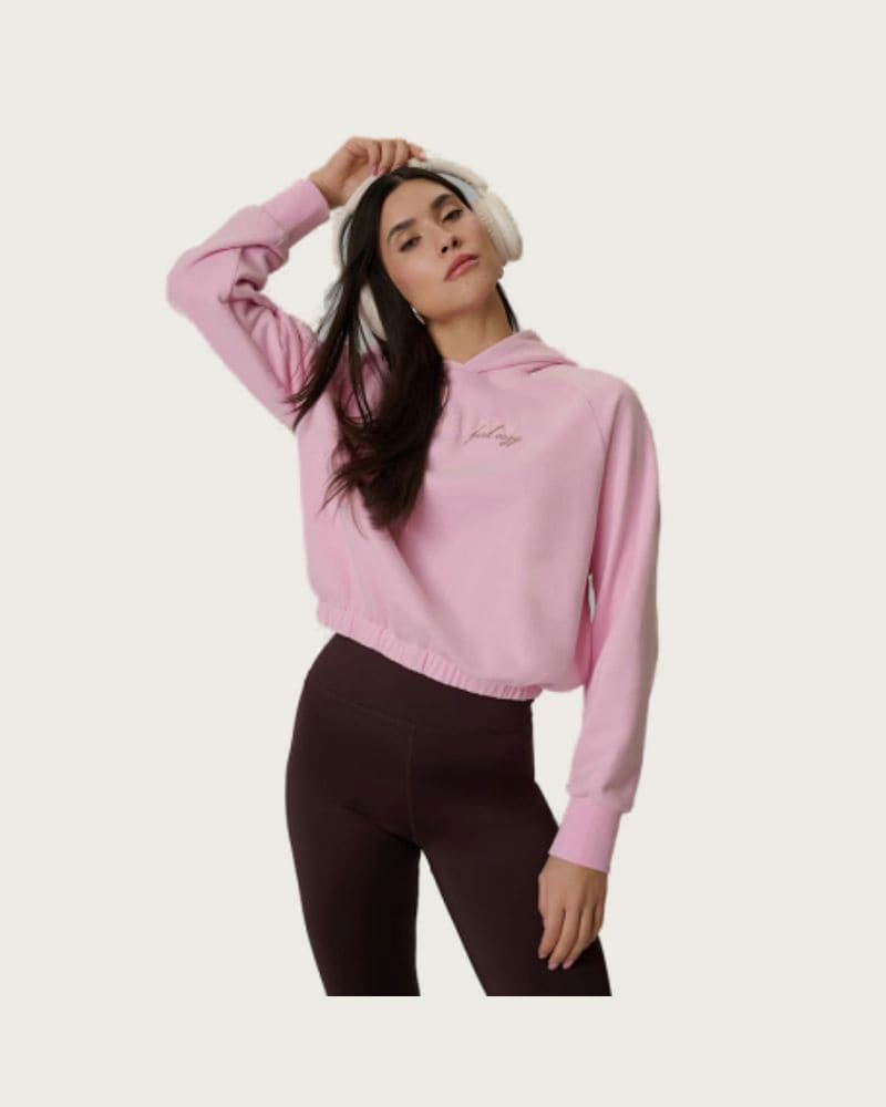 Dámska mikina s kapucňou 4F SWEATSHIRT F2175-56S-LIGHT PINK