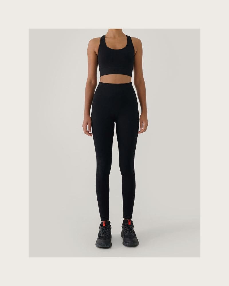 Dámske legíny 4F TIGHTS FNK F420-20S-DEEP BLACK – fotka 4