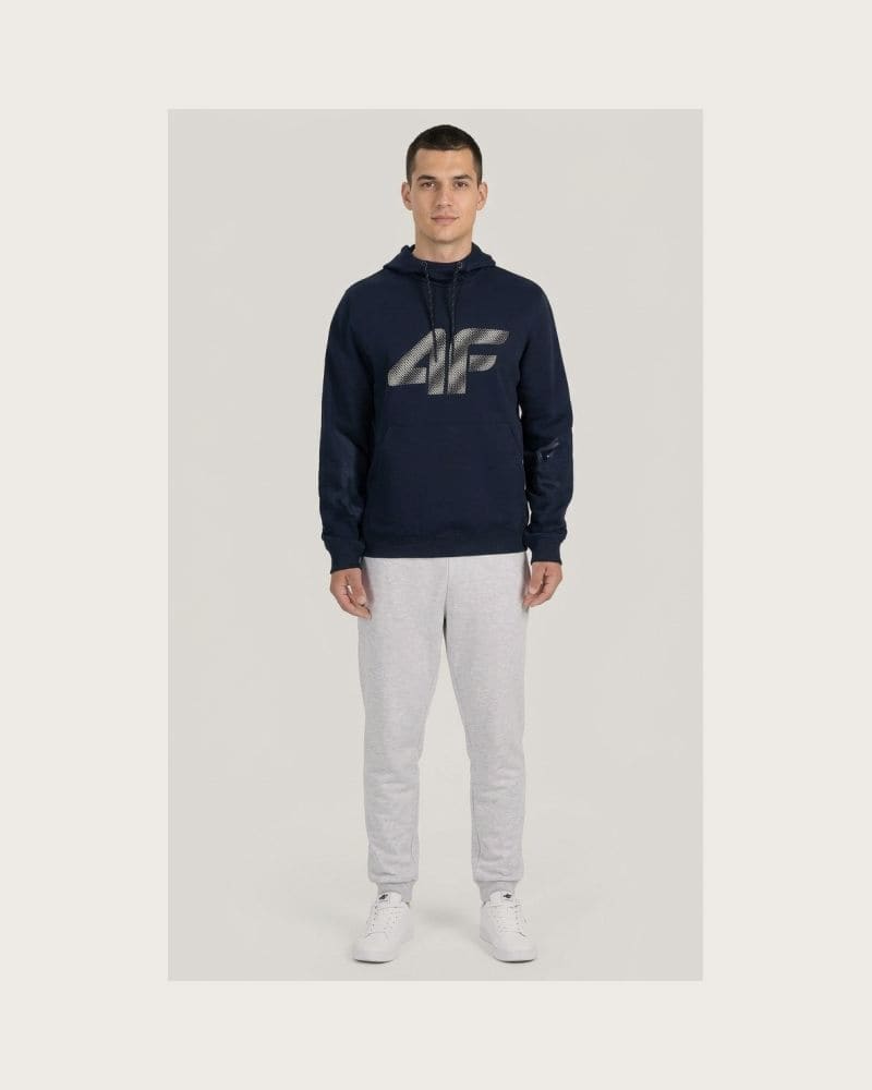 Pánska zateplená mikina s kapucňou 4F SWEATSHIRT M2548-31S-NAVY – fotka 2