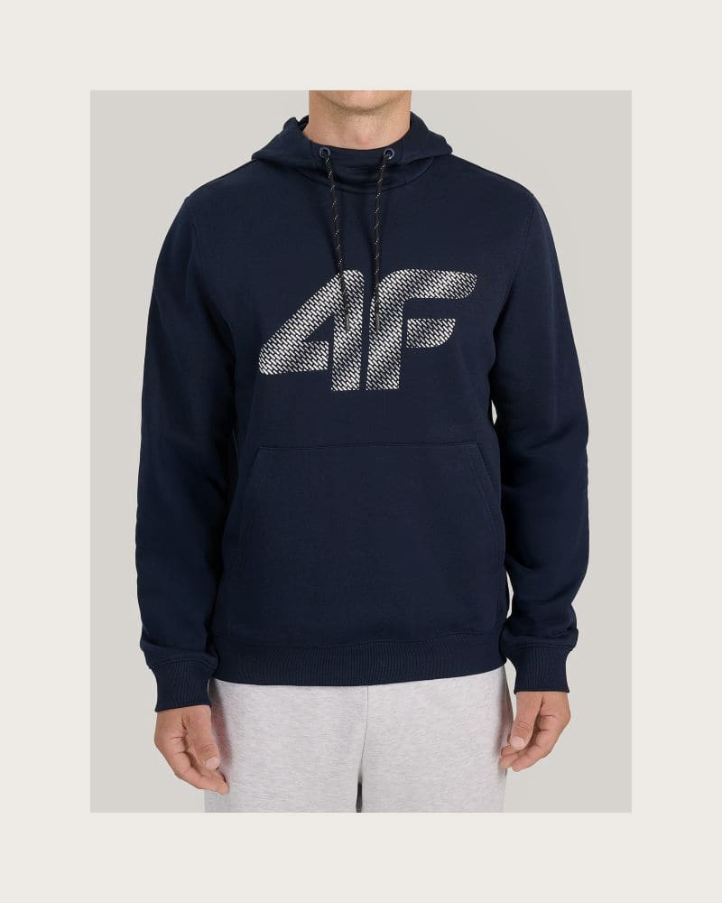 Pánska zateplená mikina s kapucňou 4F SWEATSHIRT M2548-31S-NAVY – fotka 3