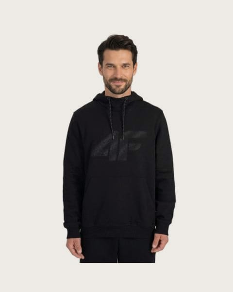 Pánska mikina s kapucňou 4F SWEATSHIRT M2548-20S-DEEP BLACK