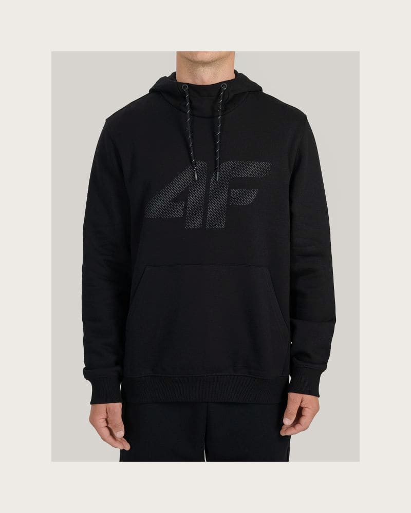 Pánska mikina s kapucňou 4F SWEATSHIRT M2548-20S-DEEP BLACK – fotka 2