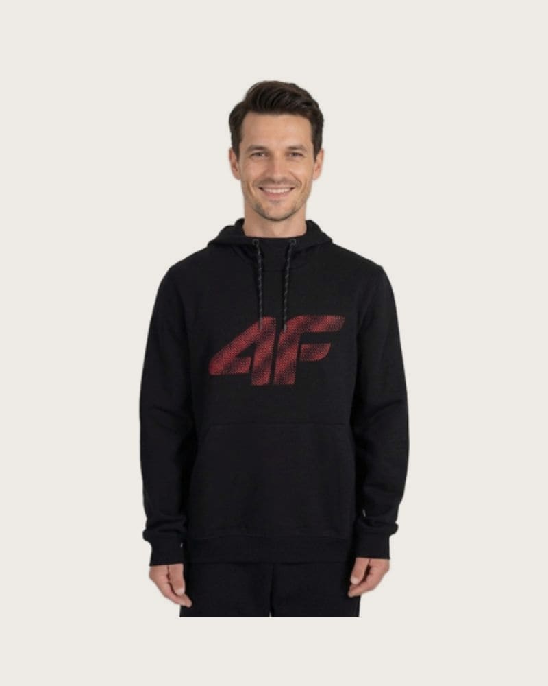 Pánska mikina s kapucňou 4F SWEATSHIRT M2548-020S-DEEP BLACK