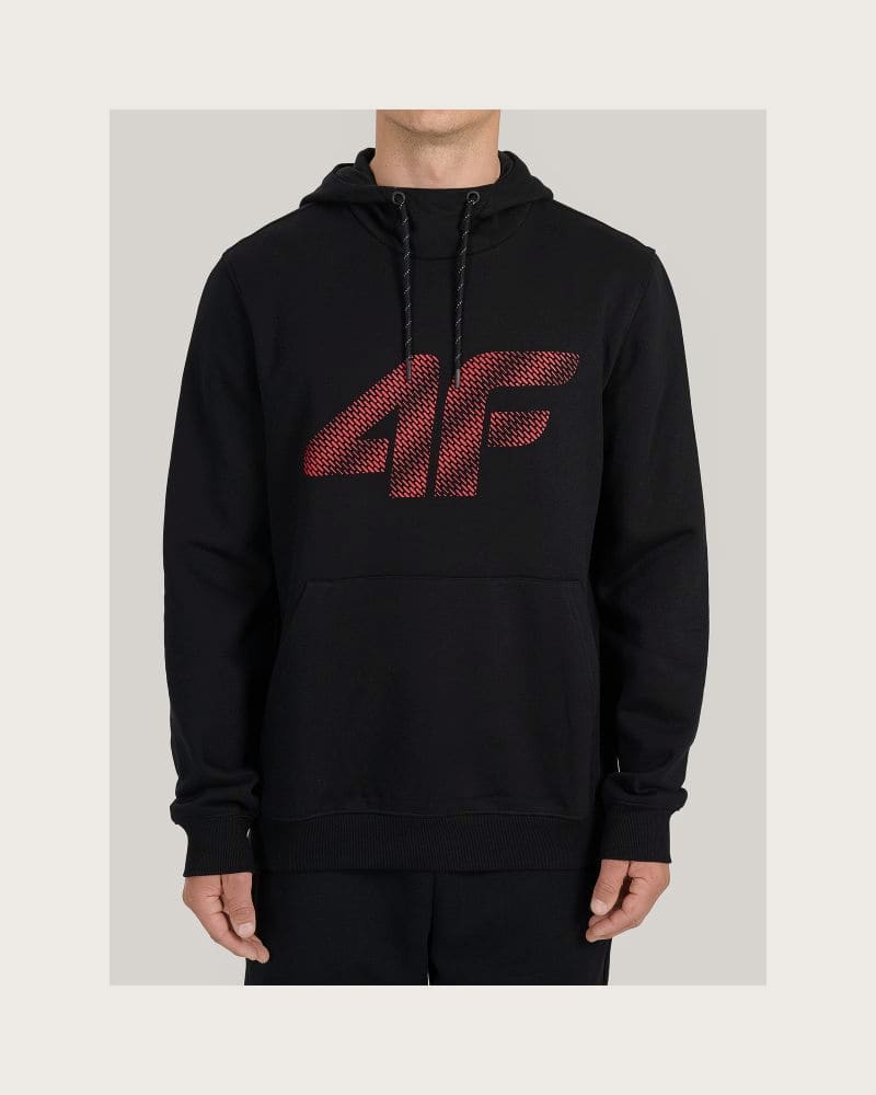 Pánska mikina s kapucňou 4F SWEATSHIRT M2548-020S-DEEP BLACK – fotka 2
