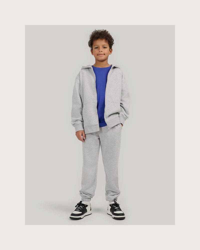 Chlapčenské tepláky 4F JUNIOR TROUSERS CAS M1188-25M-GREY MELANGE – fotka 4