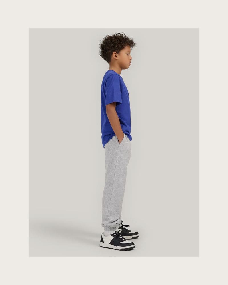 Chlapčenské tepláky 4F JUNIOR TROUSERS CAS M1188-25M-GREY MELANGE – fotka 5