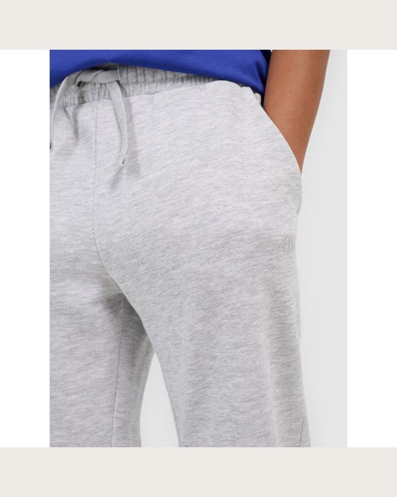 Chlapčenské tepláky 4F JUNIOR TROUSERS CAS M1188-25M-GREY MELANGE – fotka 7