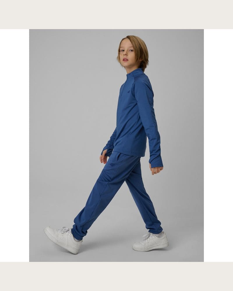 Chlapčenské tréningové tepláky 4F JUNIOR TROUSERS FNK M1152-31S-NAVY – fotka 5