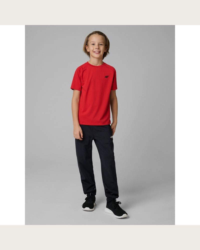 Chlapčenské tréningové tepláky 4F JUNIOR TROUSERS FNK M1152-20S-DEEP BLACK – fotka 3