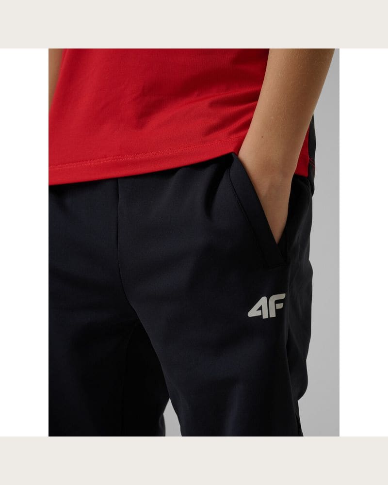 Chlapčenské tréningové tepláky 4F JUNIOR TROUSERS FNK M1152-20S-DEEP BLACK – fotka 7