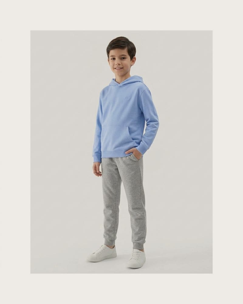 Chlapčenská mikina s kapucňou 4F JUNIOR SWEATSHIRT M2325-33S-BLUE – fotka 3