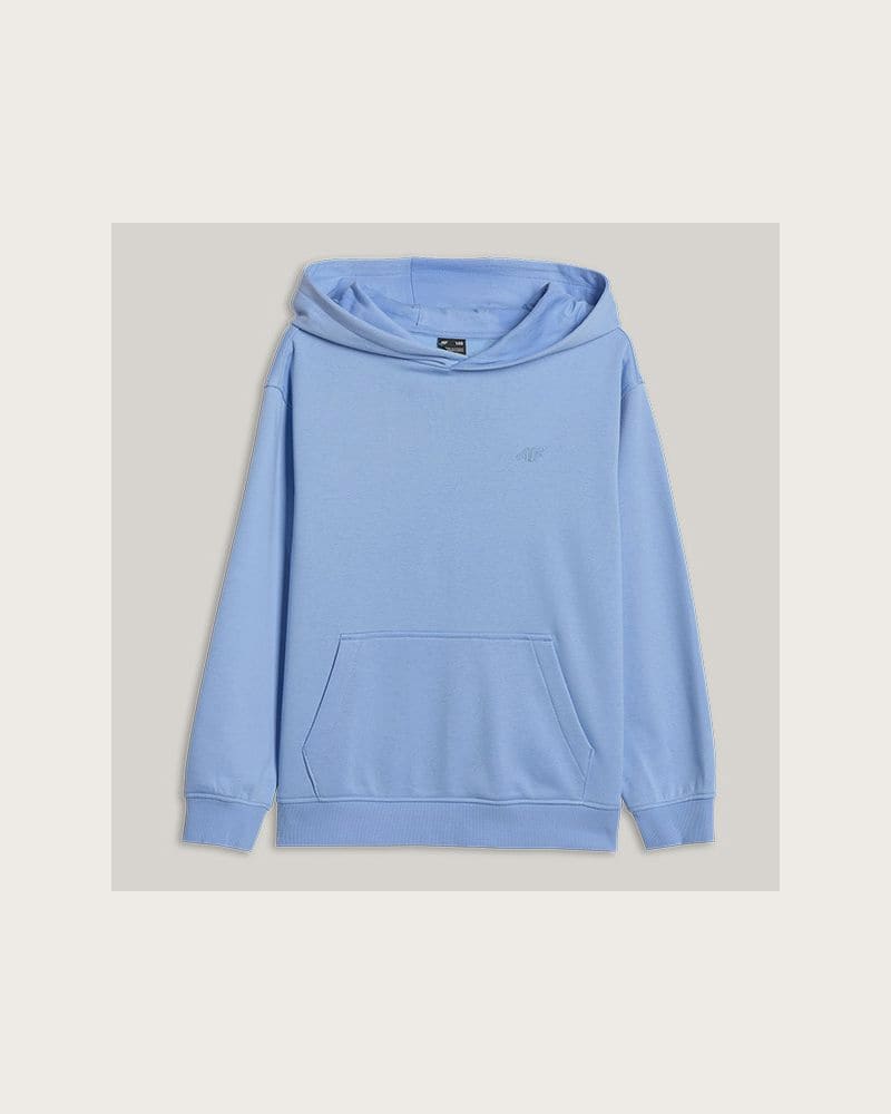 Chlapčenská mikina s kapucňou 4F JUNIOR SWEATSHIRT M2325-33S-BLUE – fotka 5