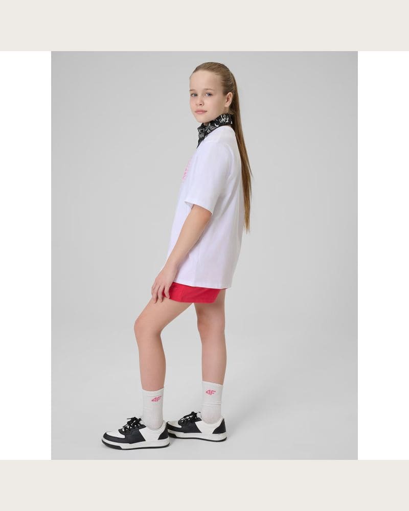 Dievčenské kraťasy 4F JUNIOR SHORTS CAS F775-53S-DARK PINK – fotka 5