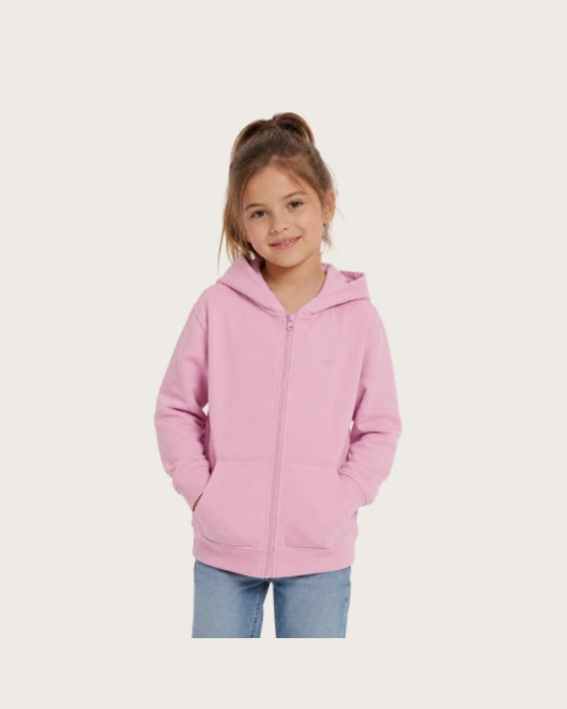 Dievčenská mikina so zipsom 4F JUNIOR SWEATSHIRT F2520-56S-LIGHT PINK