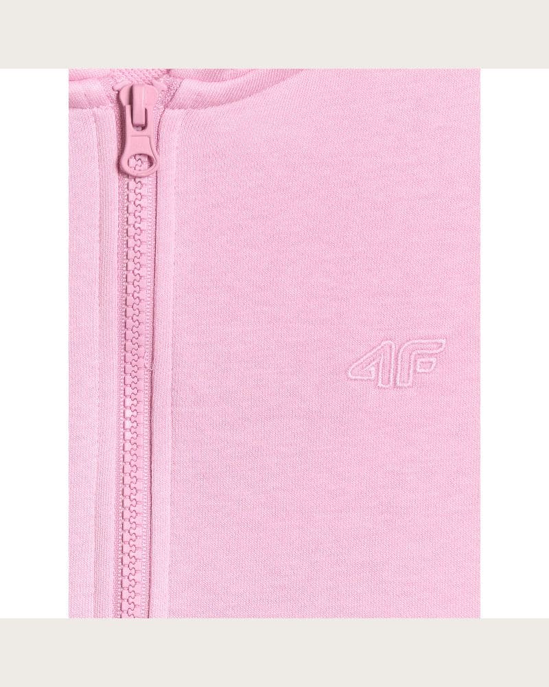 Dievčenská mikina so zipsom 4F JUNIOR SWEATSHIRT F2520-56S-LIGHT PINK – fotka 4