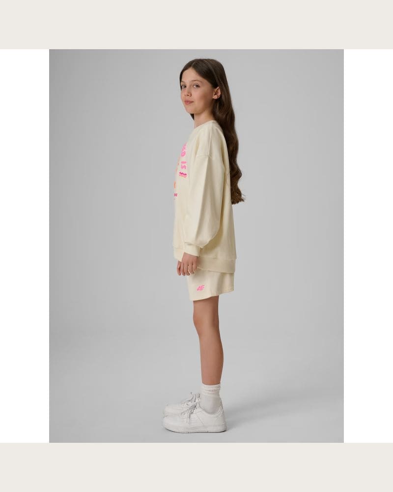 Dievčenské kraťasy 4F JUNIOR SHORTS CAS F769-11S-OFF WHITE – fotka 5