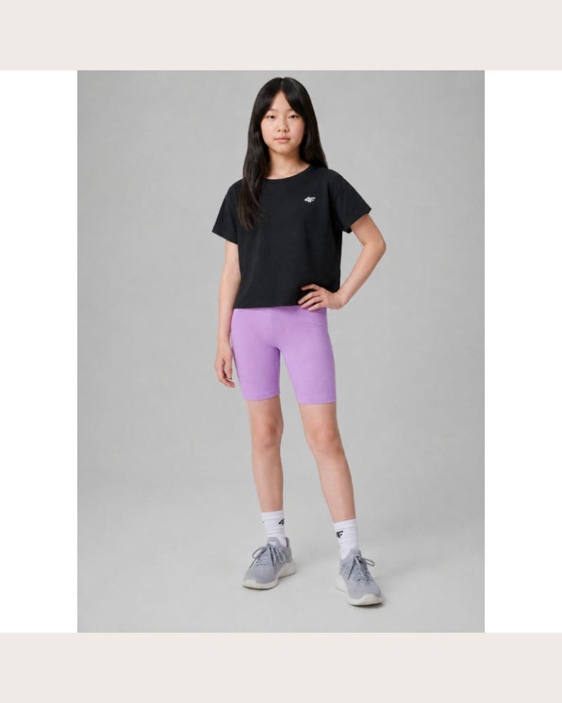 Dievčenské kraťasy 4F JUNIOR SHORT TIGHTS CAS F024-51S-VIOLET – fotka 4
