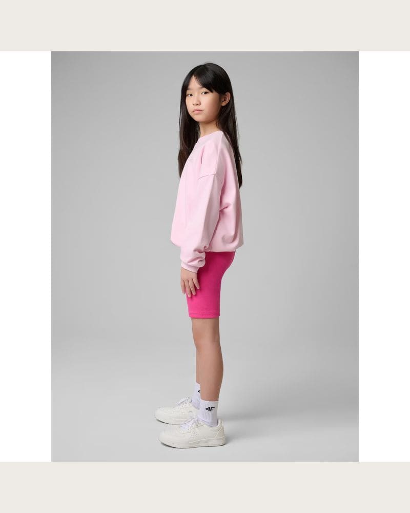 Dievčenské kraťasy 4F JUNIOR SHORT TIGHTS CAS F024-55N-HOT PINK NEON – fotka 5