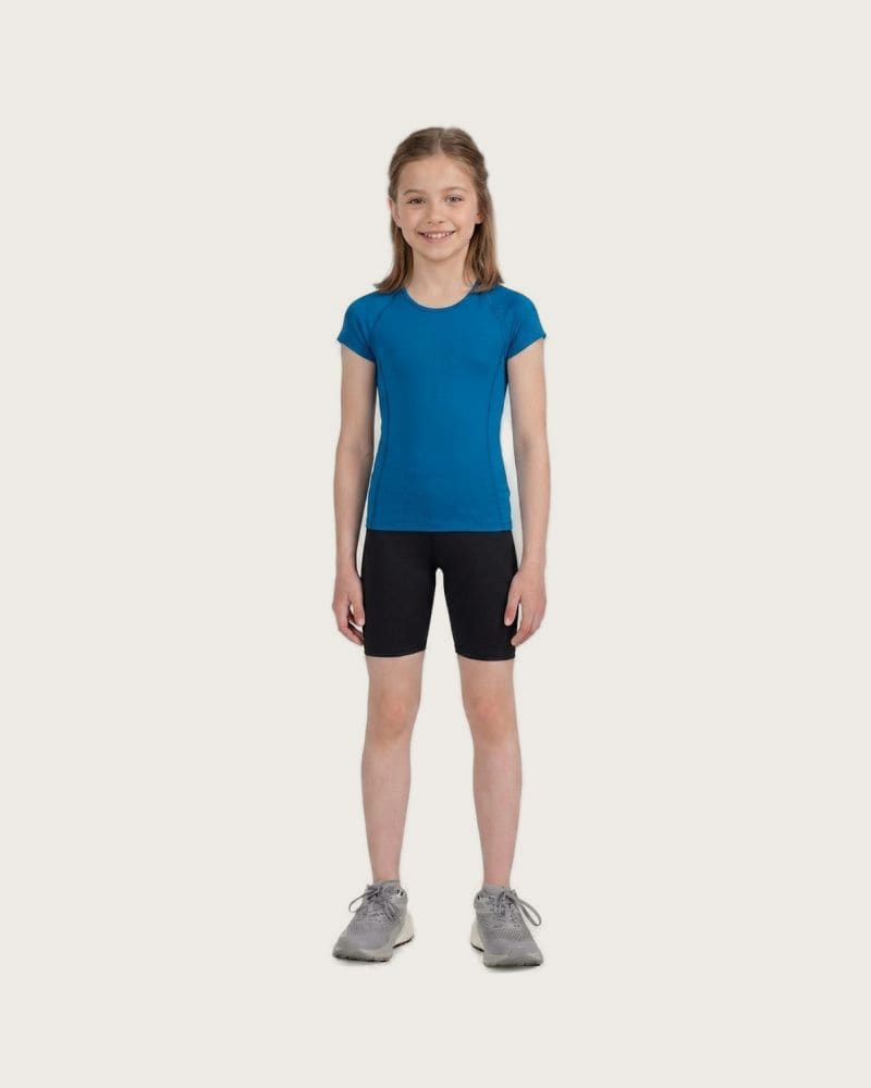 Dievčenské tréningové kraťasy 4F JUNIOR SHORT TIGHTS FNK F099-20S-DEEP BLACK – fotka 4