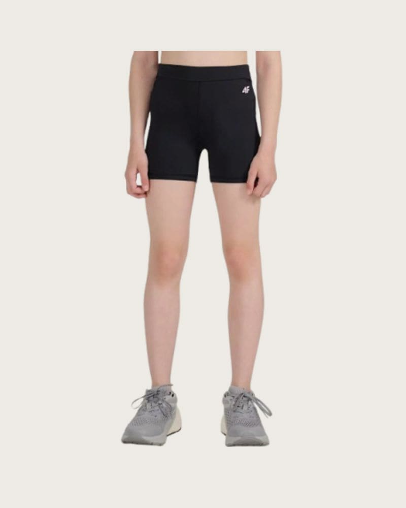 Dievčenské kraťasy 4F JUNIOR SHORT TIGHTS FNK F100-20S-DEEP BLACK