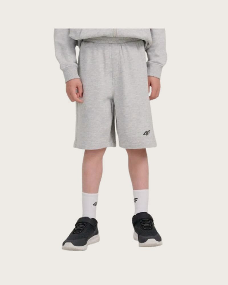 Chlapčenské kraťasy 4F JUNIOR SHORTS CAS M784-25M-GREY MELANGE