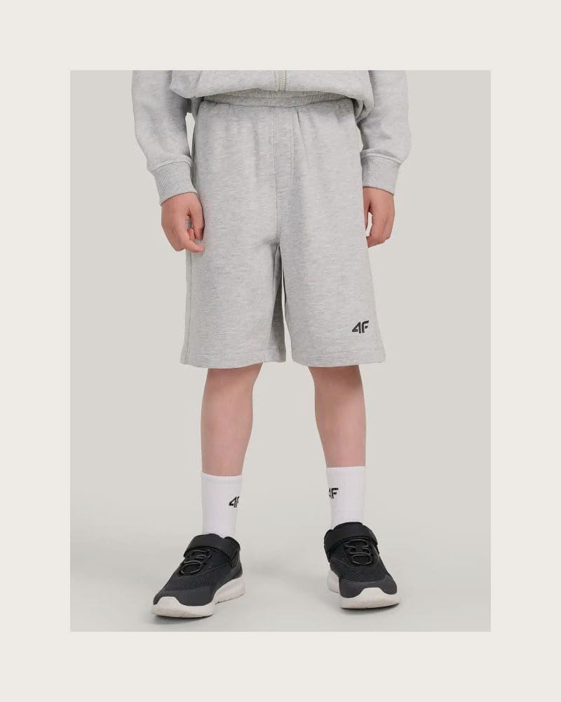 Chlapčenské kraťasy 4F JUNIOR SHORTS CAS M784-25M-GREY MELANGE – fotka 2