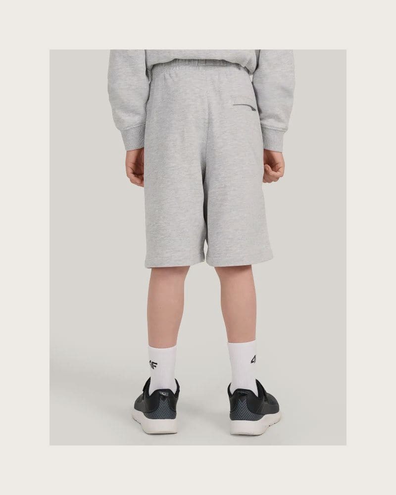 Chlapčenské kraťasy 4F JUNIOR SHORTS CAS M784-25M-GREY MELANGE – fotka 3