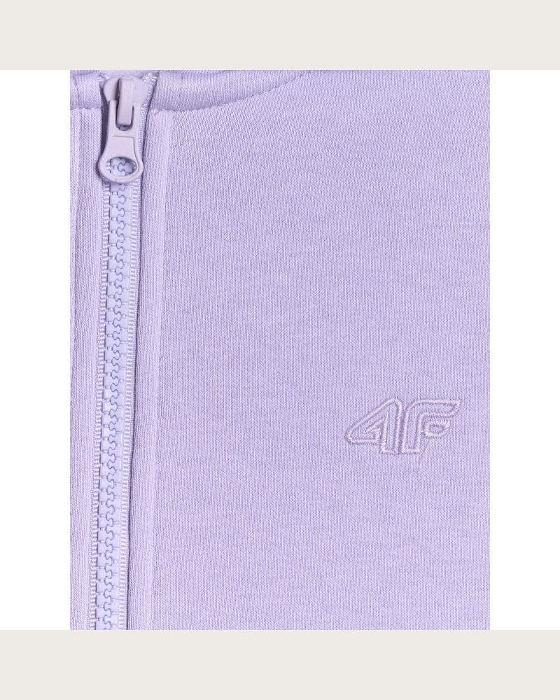 Dievčenská mikina so zipsom 4F JUNIOR SWEATSHIRT F2322-51S-VIOLET – fotka 4