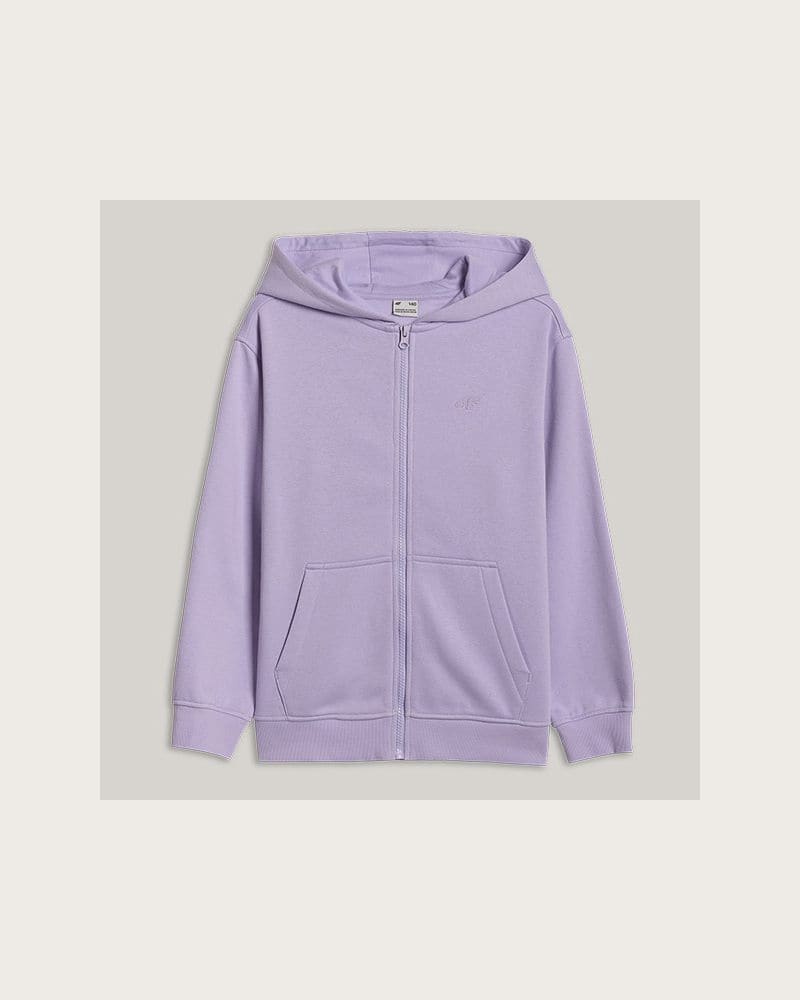 Dievčenská mikina so zipsom 4F JUNIOR SWEATSHIRT F2322-51S-VIOLET – fotka 5