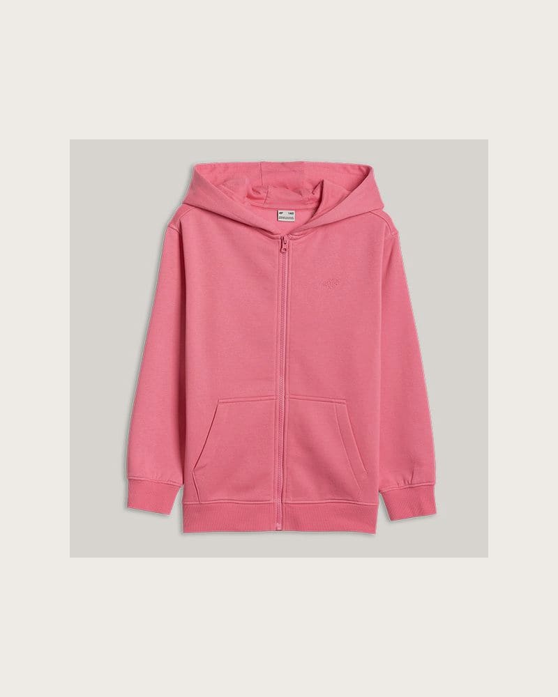 Dievčenská mikina so zipsom 4F JUNIOR SWEATSHIRT F2322-54S-PINK – fotka 3