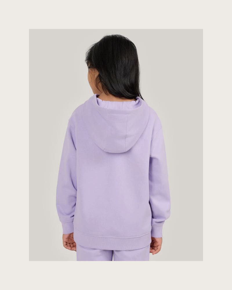 Dievčenská mikina s kapucňou 4F JUNIOR SWEATSHIRT F2323-51S-VIOLET – fotka 4
